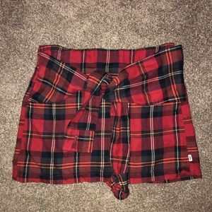vans plaid skirt